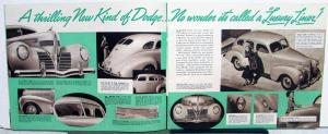 Original 1939 Dodge Dealer Prestige Brochure Luxury Liner Silver Anniversary