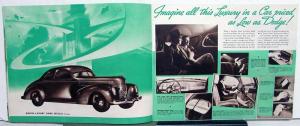 Original 1939 Dodge Dealer Prestige Brochure Luxury Liner Silver Anniversary