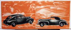 Original 1940 Dodge Dealer Sales Brochure Luxury Liner Gold & Green Tone