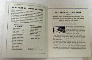 Original 1941 Dodge Dealer Brochure Fluid Drive Transmission Low-Priced Field
