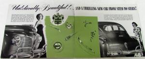 Original 1941 Dodge Dealer Sales Brochure Green Tone Luxury Liner Fluid Drive