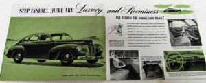 Original 1941 Dodge Dealer Sales Brochure Green Tone Luxury Liner Fluid Drive