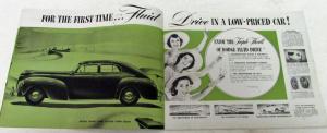 Original 1941 Dodge Dealer Sales Brochure Green Tone Luxury Liner Fluid Drive