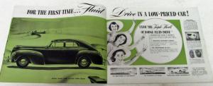 Original 1941 Dodge Dealer Sales Brochure Green Tone Luxury Liner Fluid Drive