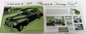 Original 1941 Dodge Dealer Sales Brochure Green Tone Luxury Liner Fluid Drive