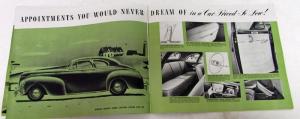 Original 1941 Dodge Dealer Sales Brochure Green Tone Luxury Liner Fluid Drive