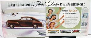 Original 1941 Dodge Dealer Prestige Color Brochure Luxury Liner Fluid Drive