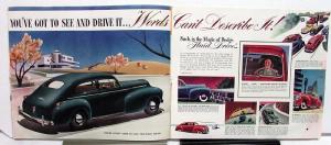 Original 1941 Dodge Dealer Prestige Color Brochure Luxury Liner Fluid Drive