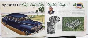 Original 1941 Dodge Dealer Prestige Color Brochure Luxury Liner Fluid Drive