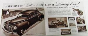 Original 1941 Dodge Dealer Brown Tone Brochure Luxury Liner Fluid Drive