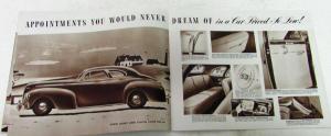 Original 1941 Dodge Dealer Brown Tone Brochure Luxury Liner Fluid Drive