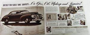 Original 1941 Dodge Dealer Brown Tone Brochure Luxury Liner Fluid Drive