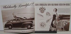 Original 1941 Dodge Dealer Brown Tone Brochure Luxury Liner Fluid Drive