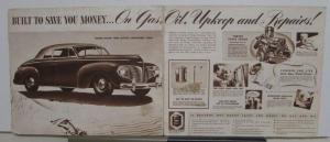 Original 1941 Dodge Dealer Brown Tone Brochure Luxury Liner Fluid Drive