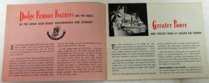 Original 1942 Dodge Dealer Sales Brochure Inside Story Of The New Dodge Rare