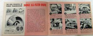 Original 1942 Dodge Dealer Sales Brochure Inside Story Of The New Dodge Rare