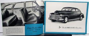 1946 Dodge Dealer Large Sales Brochure Fluid Drive Transmission Sedan Coupe
