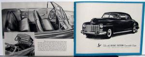 1946 Dodge Dealer Large Sales Brochure Fluid Drive Transmission Sedan Coupe