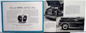 1946 Dodge Dealer Large Sales Brochure Fluid Drive Transmission Sedan Coupe