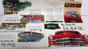 1949 Dodge Dealer Color Sales Brochure Folder Large Full Line Nice Rare