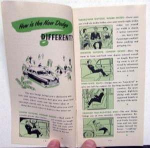 1949 Dodge Dealer Sales Brochure The Answer Book On The Daring New Dodge