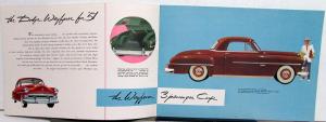 1951 Dodge Dealer Color Sales Brochure Wayfarer Value Dependability Original