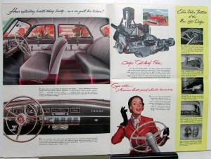 1951 Dodge Dealer Color Sales Brochure Folder Coronet Meadowbrook Wayfarer