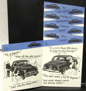 1951 Dodge Dealer Pocket Sales Brochure Folder Full Line Magic Mile Ride