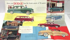 1952 Dodge Dealer Sales Brochure Folder Full Line Coronet Meadowbrook Wayfarer
