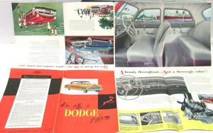 1952 Dodge Dealer Sales Brochure Folder Full Line Coronet Meadowbrook Wayfarer