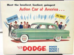 1953 Dodge Dealer Color Sales Brochure Folder Coronet Meadowbrook