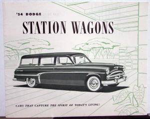 1954 Dodge Station Wagons Dealer Sales Brochure Original Coronet Sierra Suburban