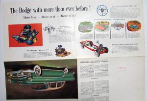 1954 Dodge Dealer Color Sales Brochure Folder Royal V-8 Coronet Original