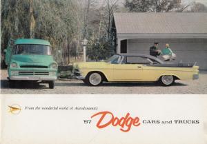 1957 Dodge Dealer Color Sales Brochure Full Line Royal Coronet Wagon Truck