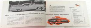 1958 Dodge Dealer Accessories Sales Brochure Swept-Wing Fuel Injection D-500