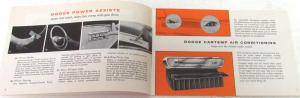 1958 Dodge Dealer Accessories Sales Brochure Swept-Wing Fuel Injection D-500