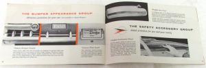 1958 Dodge Dealer Accessories Sales Brochure Swept-Wing Fuel Injection D-500