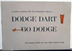 1960 Dodge Dart Dealer Sales Brochure Red Ram D-500 Ram Induction