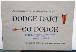 1960 Dodge Dart Dealer Sales Brochure Red Ram D-500 Ram Induction