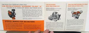 1960 Dodge Dart Dealer Sales Brochure Red Ram D-500 Ram Induction