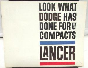1961 Dodge Dealer Color Sales Brochure Lancer Compacts Original