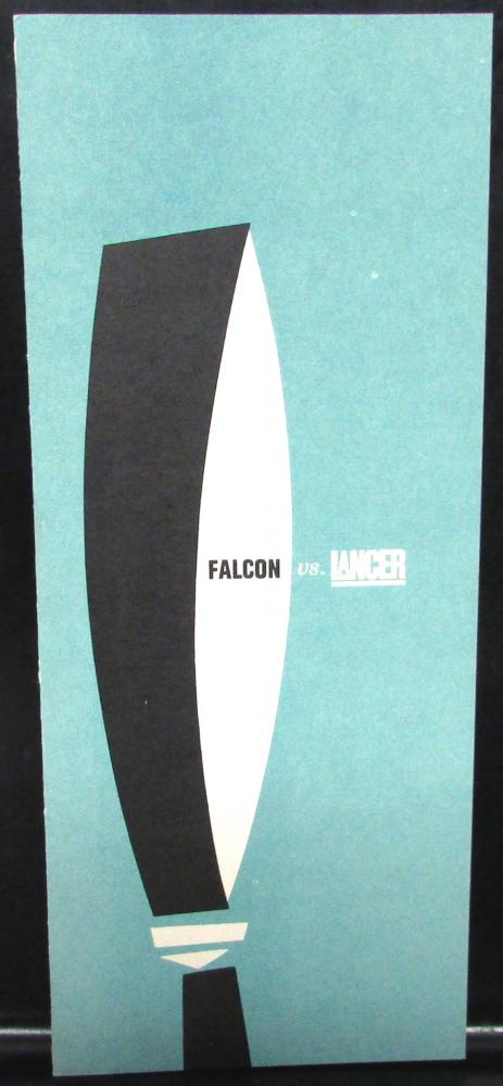 1962 Dodge Dealer Sales Brochure Lancer vs Falcon Comparison