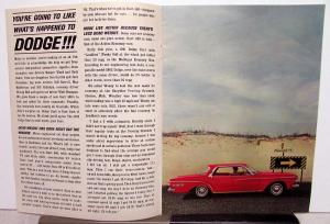 1962 Dodge Dealer Sales Brochure Dart 440 The New Lean Breed Performance Value