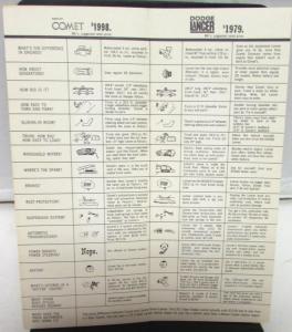 1962 Dodge Dealer Sales Brochure Lancer vs Mercury Comet Comparison