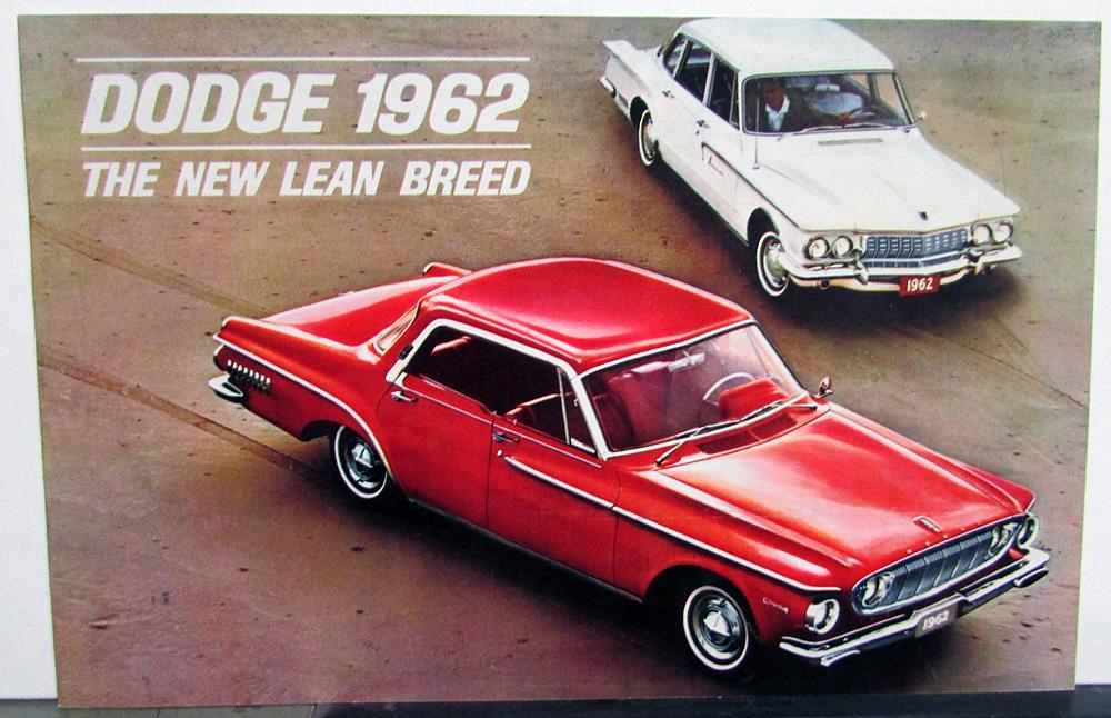 1962 Dodge Dealer Color Sales Brochure Dart Lancer The New Lean Breed