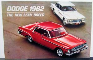1962 Dodge Dealer Color Sales Brochure Dart Lancer The New Lean Breed