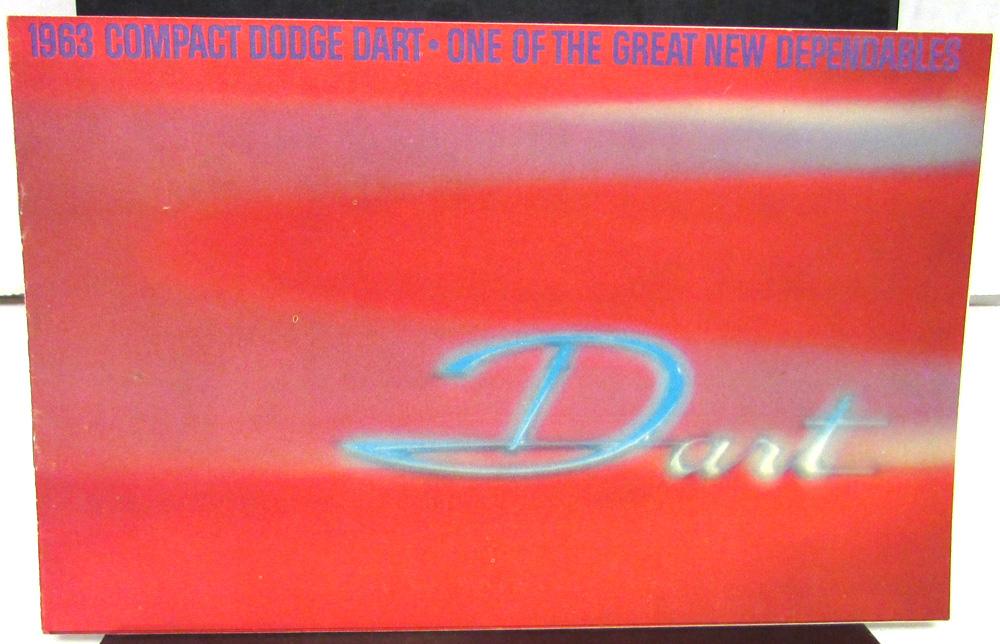 1963 Dodge Dart Dealer Small Color Sales Brochure GT 270170 Wagon Rare