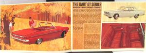 1963 Dodge Dart Dealer Small Color Sales Brochure GT 270170 Wagon Rare
