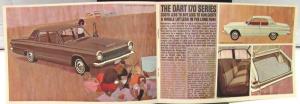 1963 Dodge Dart Dealer Small Color Sales Brochure GT 270170 Wagon Rare