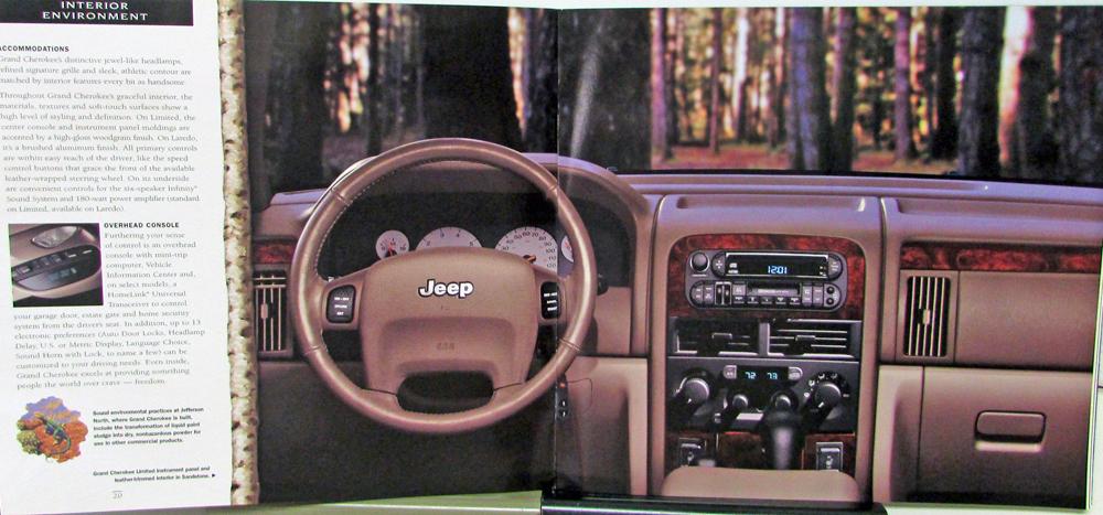2001 Jeep Grand Cherokee Original Oversized Color Sales Brochure